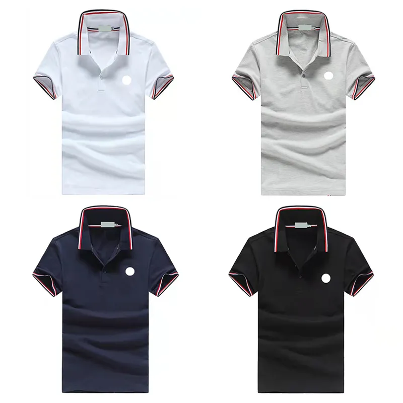 Polos Designer mens Basic business polos T Shirt fashion france brand Men s TShirts embroidered armbands letter Badges polo shirt short
