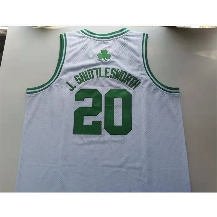 Chen37 Custom Basketball Jersey Men Youth women #20 Jesus Shuttlesworth High School Throwback Size S-2XL or any name and number jerseys