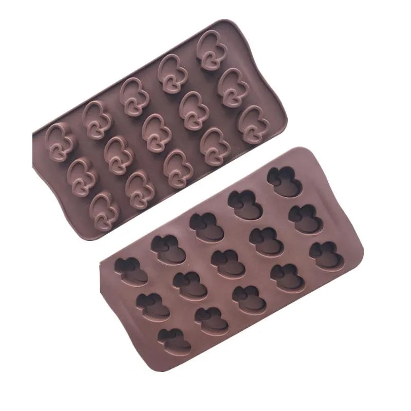 Baking Moulds Big And Small Love Silicone Chocolate Molds DIY Cake Mold Decoration Mold Manual Soap