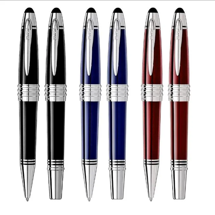 Caneta promocional Great John Kennedy Luxury Blue Dark Metal Fountain Rollerball Canetas esferográficas Office School Classic com número de série JFK