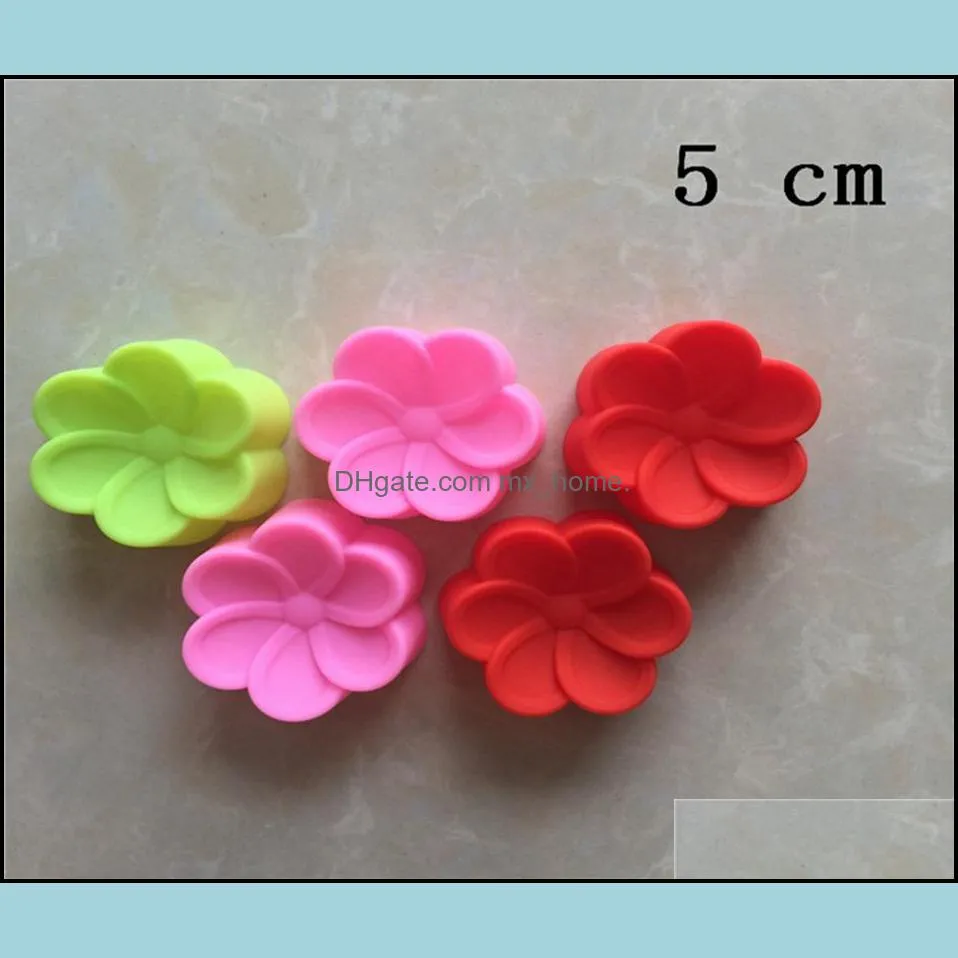 200pcs/lot 5cm begonia 꽃 모양의 사일 금형 DIY 핸드 비누 곰팡이 케이크 모드 퐁당 장식 도구 드롭 배달 2021 베이크웨어 주방 D