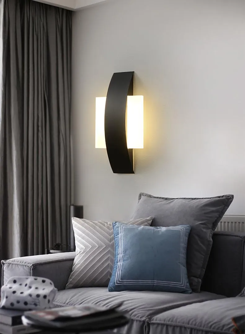 Wandlamp Moderne LED SCONCE Woonkamer Foyer Slaapkamer Badkamer Licht Ronde vierkante lampwand