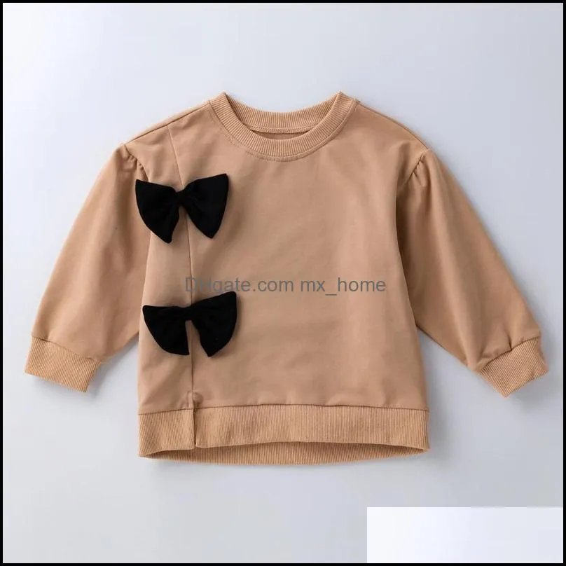 kids bear bunny bow pullover girls boys rabbit sweater children long sleeve t-shirt tops spring autumn fashion korean version baby clothes