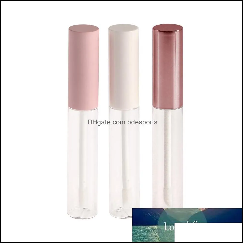 1pc 10ml Empty Round Lip Gloss Tube with Wand Applicator Refillable Plastic Lipstick Lip Balm Bottles Vials DIY Container New