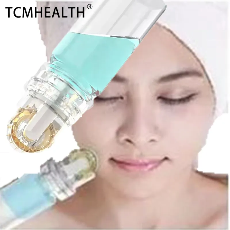 Hydra Roller 64 Titanium Needles Micro Needle Gold Microneedling Roller For Anti Aging, Wrinkle