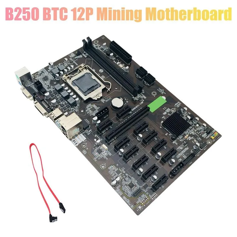 Motherboards Mining Motherboard LGA 1151 DDR4 12xGraphics Card Slot SATA3.0 USB3.0 Låg PowerMotherBoards