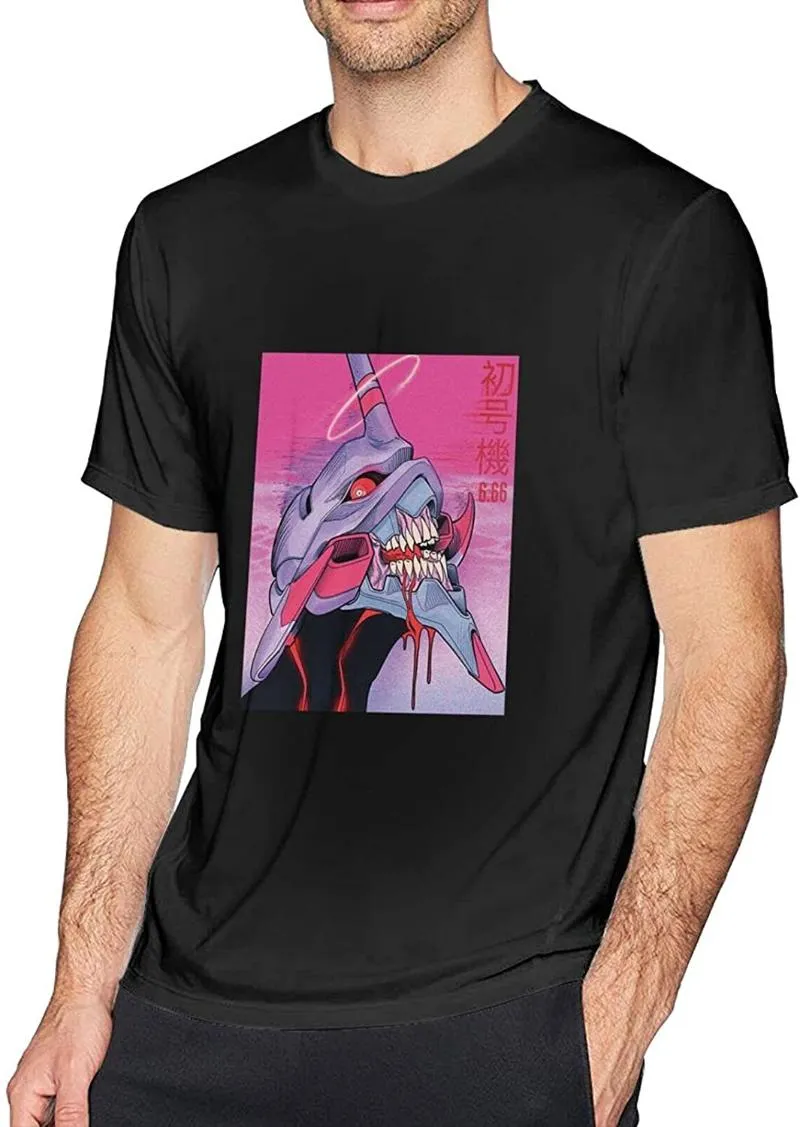 Eva Shirt Męskie koszulki Anime Fashion Rei Ayanami Class