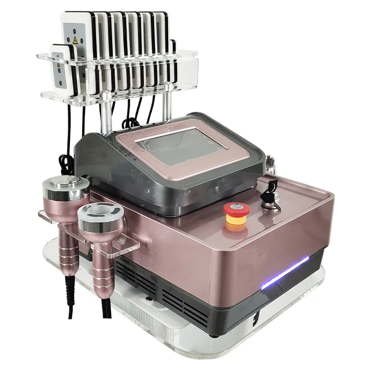 Portable 650nm Lipo Laser Slimming Machine Ultrasonic Cavitation Vacuum Radio Frequency Body Skin Tightening Spa Beauty Equipment
