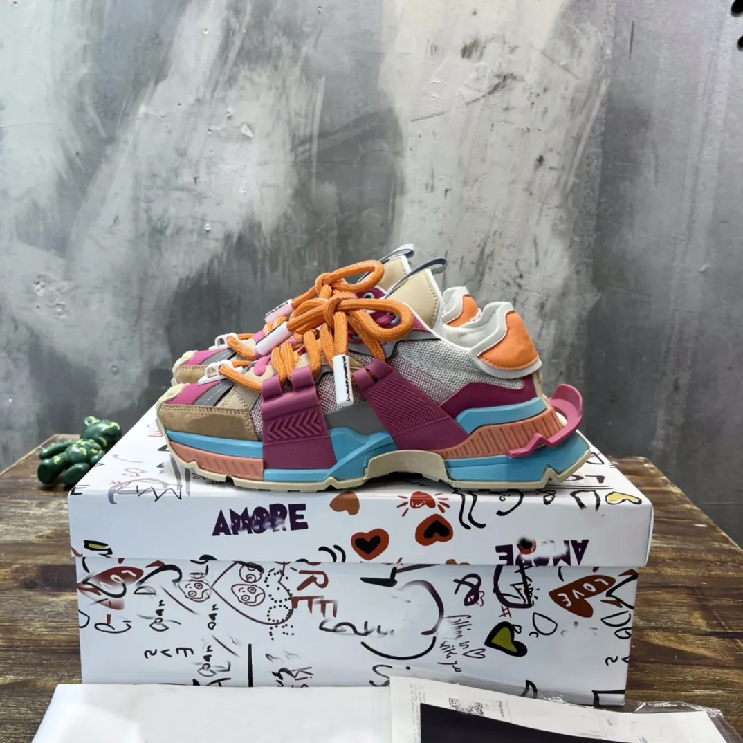 Space Sneakers Designer Explosion Models Casual Shoes Stitching