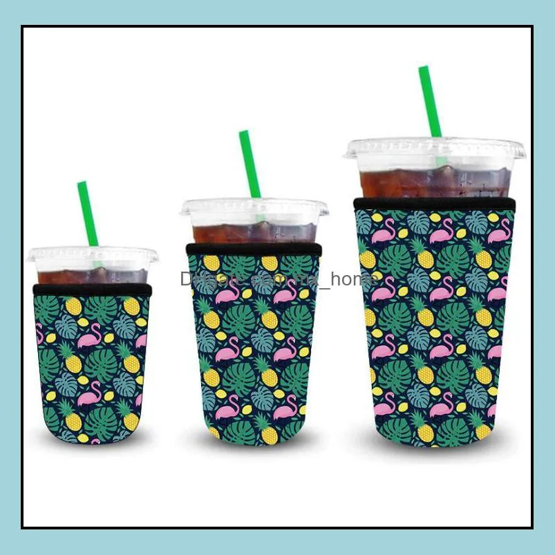 other drinkware iced coffee sleeve neoprene cold drinks beverages insulator 30oz 20oz 16oz printed cup holder reusable cups accessories