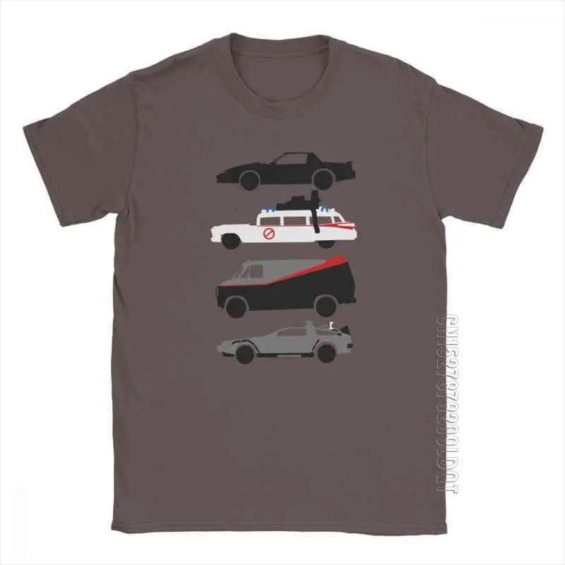 Т-футболки D-дизайнерские футболки для рубашек Автомобиль звезда на будущее T-Time Machine T Мужчины Мужская футболка одежда негабаритна TEE хлопок Q91L