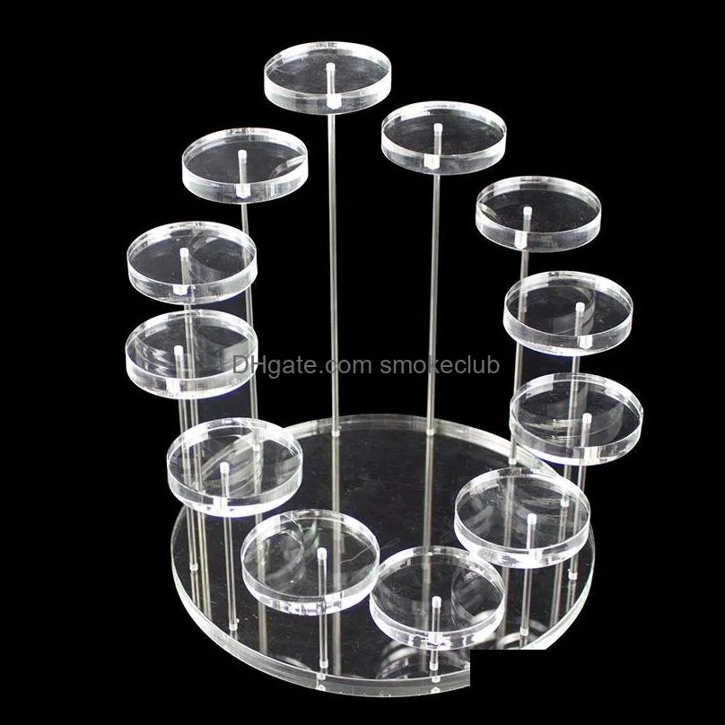 Round Cupcake Stand Acrylic Display Stand For Jewelry Cake Dessert Rack Party Wedding Cake Stand Baby Shower Decoration Holder