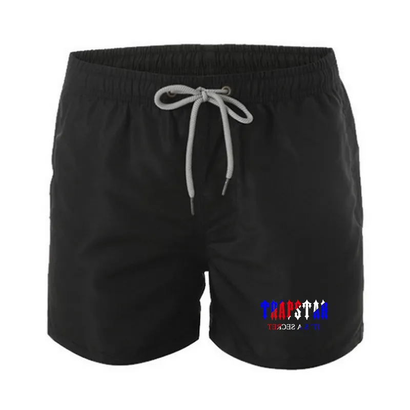 Marca de diseñador para hombre Trapstar Pantalones cortos para deportes acuáticos Estampado de verano Hombres Surf Pantalones cortos de playa Forro de malla Traje de baño 2022 Moda Bermudas