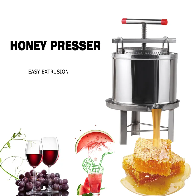 Honungsextraktor rostfritt stål bikupa utrustning beewax press honeys presser biodling apiculturle leveranser