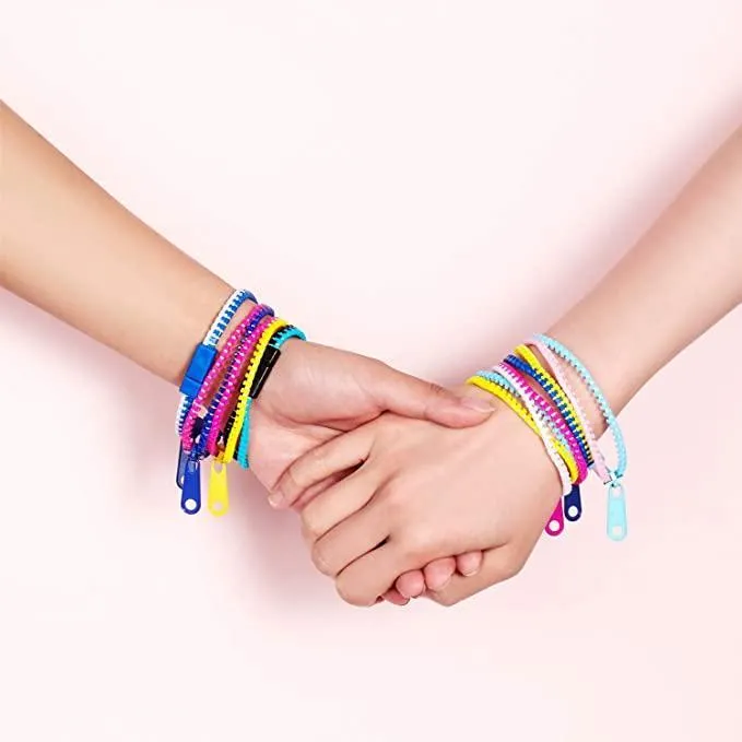 Zappeln Armbänder Spielzeug Party Reißverschluss Armband Zappeln Spielzeug Sensorische Neonfarbe Freundschaft für Kinder Erwachsene DHL