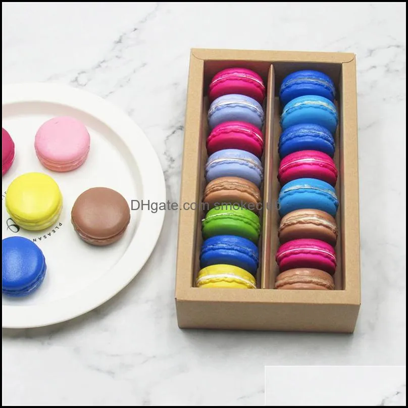 Macaron Boxes with Clear Display Window Cupcake Carriers Bakery Packaging Box for Truffles Muffins  Desserts JKKD2103