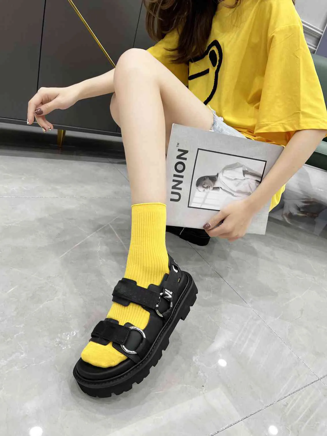 Fashion-2022 Знаменитый бренд Женская мода комфортные сандалии высшего качества резиновые противоскользящие туфли дизайнер классический роскошный летом