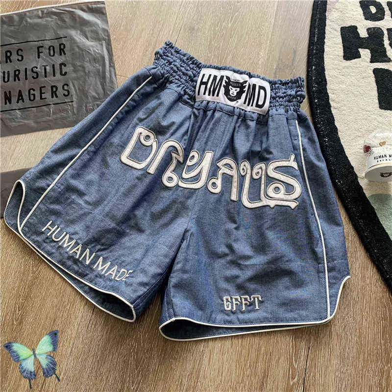 Hommes Shorts 2022ss Human Made Shorts Hommes Femmes 1 1 Haute Qualité Brodé Boxer Casual Sports Basketball Shorts T220825