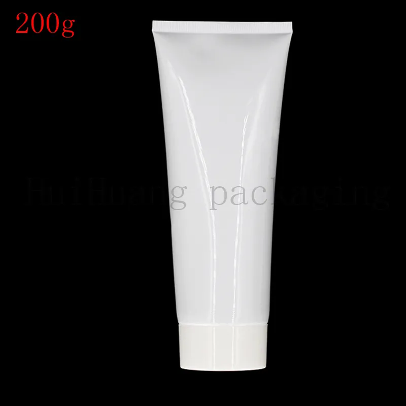 30x200g tampa de parafuso lid lid lot lotion recipientes vazio maquiagem esprema branco frascos refiláveis