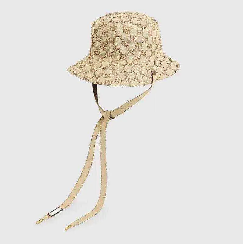 Klasyczne designerskie czapki damskie wielokolorowe odwracalne płótno Płótno Projektanci mody Hats Hats Men Summer Fisherman Beach