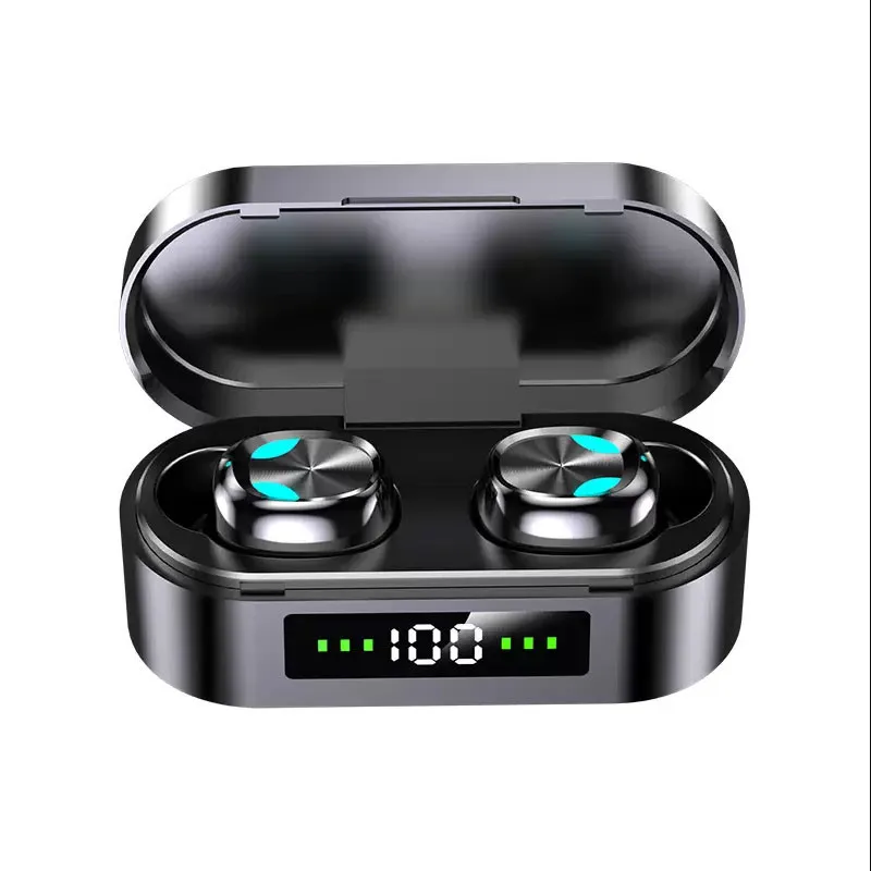 TWS Wireless Earphones with Noise Cancelling Cuffie Earbuds Headphone Chip Transparency Metal Wirless Charging Headphones Auriculares