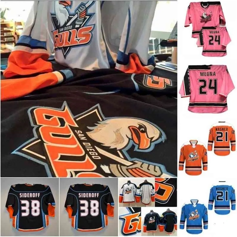 VipCeoSan Diego Gulls Jersey TERRY MEGNA THOMAS WIDEMAN STOLARZ CARRICK COMTOIS OLEKSY WAGNER Ritchie Sorensen Hockey Jerseys Any name and number