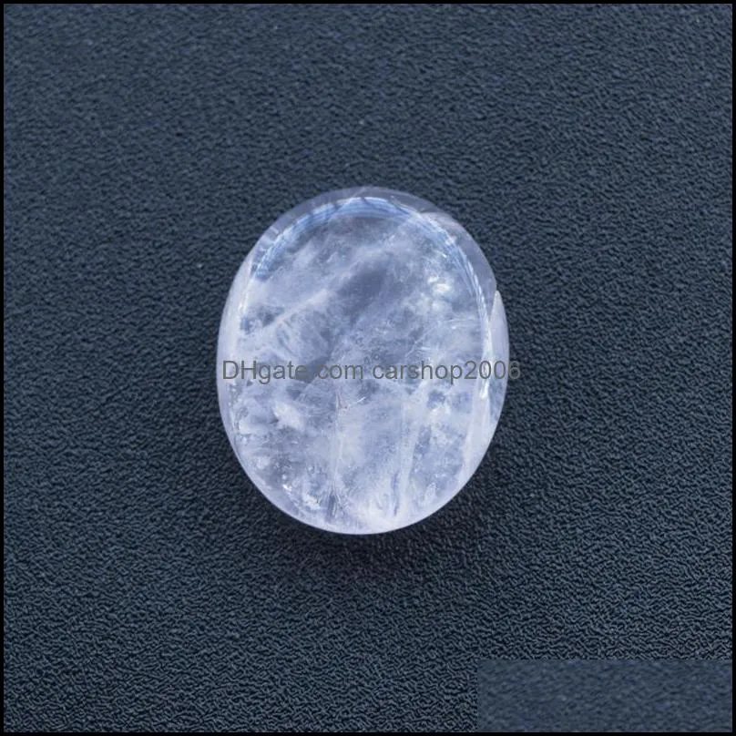 25x23mm Worry Stone Thumb Gemstone Natural Rose Quartz Healing Crystal Therapy Reiki Treatment Spiritual Minerals Massage Palm Gem