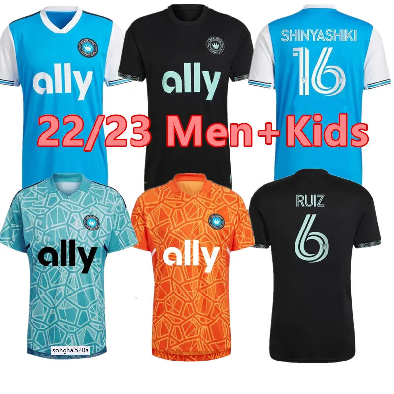 2022 2023 Charlotte FC Soccer Jersey SHINYASHIKI Home Away Third