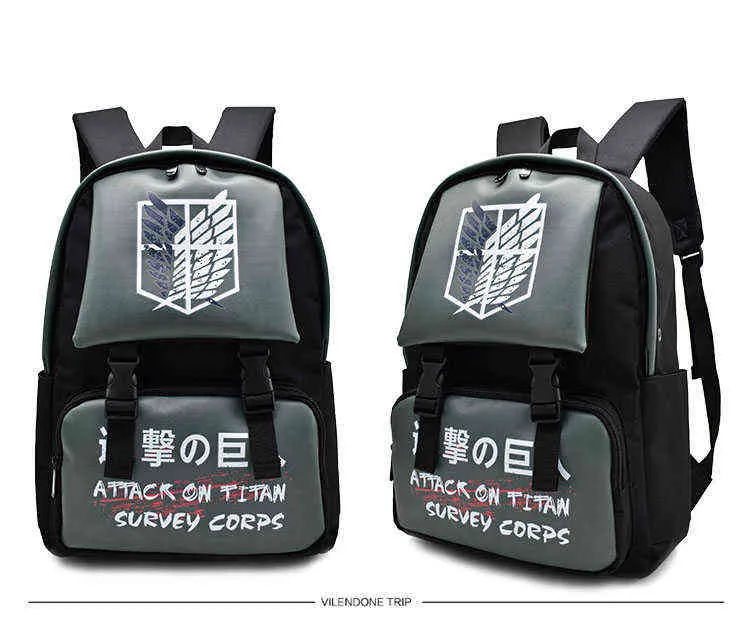 One Piece Anime Jon Hart Backpack Travel Bagpack Luffy Cosplay Eren Cartoon Canvas Schoolbag For