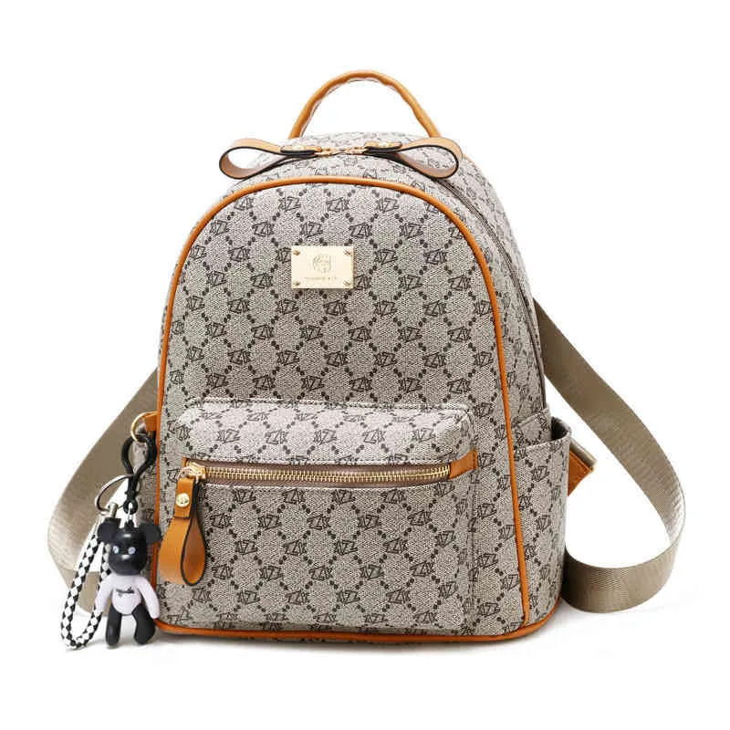 Gucci | Bags | Gucci Backpack Gg Denim With Brown Leather Trim | Poshmark