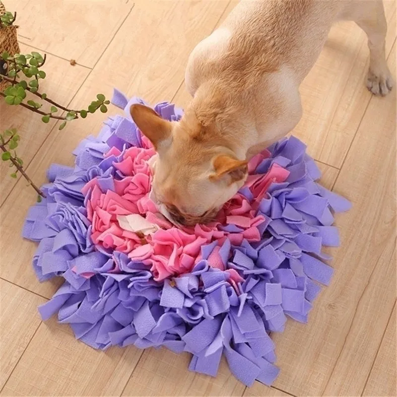 Pet Dog Sniffing Mat Find Food Training Jouets de jeu interactifs Alimentation pour soulager le stress Y200330