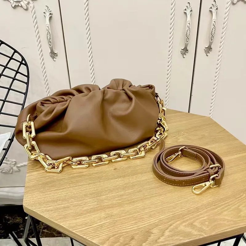 5A+ top designer luxury women's bag classic fashion original leather famous brand single shoulder messenger large capacity chain cloud bag