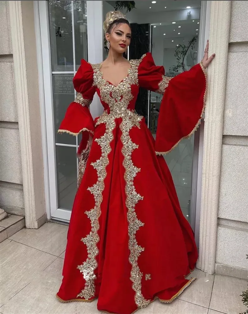 Robe arabe rouge sales