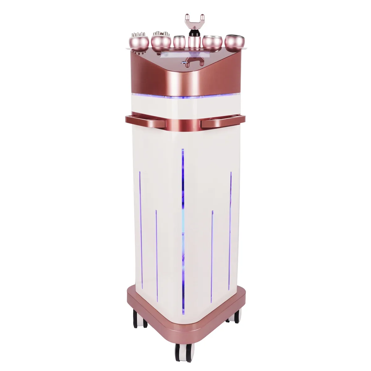 Vertical Commercial 6 in 1 40k Cavitation Cellulite Treatment Double Chin Removal Massage Fat Burning Machine