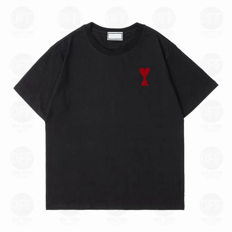 Tshirt Mens Amis Designers T-shirts Hip Hop Fashion Parishirts Printing Short Shirts Shirts Man T-shirts Polo Chothes Paris Shirts 6844