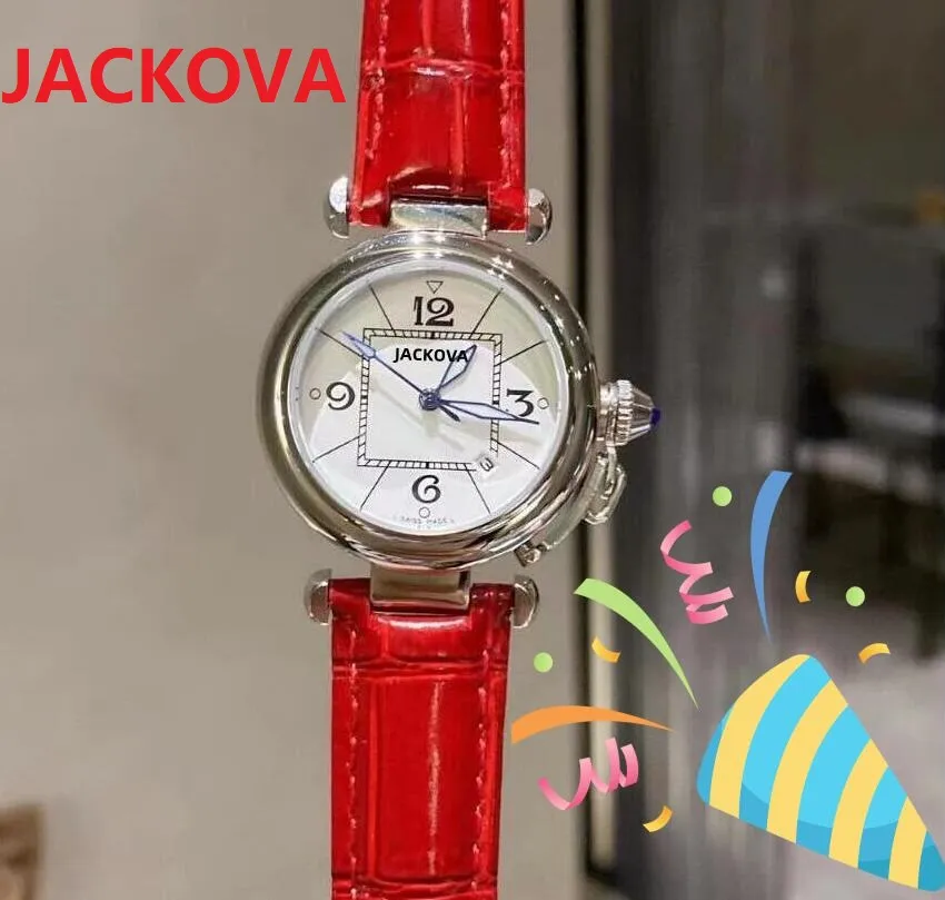 5a Quality Женский знаменитый дизайнерский дизайнерский дизайнерский Quartz Watch 35 -мм классический подлинный кожаный ремень Watch Водонепроницаемые супер -квадратные шрифты. Проверенные часы OROLOGIO DI LUSSO