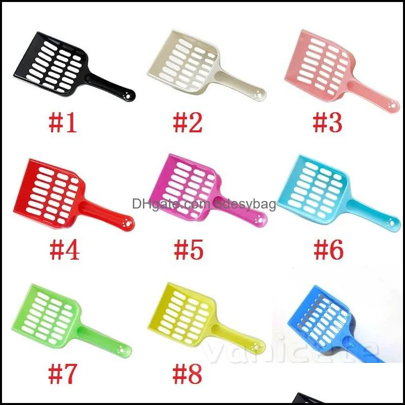 cat litter shovel pet cleanning tool plastic scoop cats sand cleaning products toilet for dog-cat clean feces supplies t9i001789