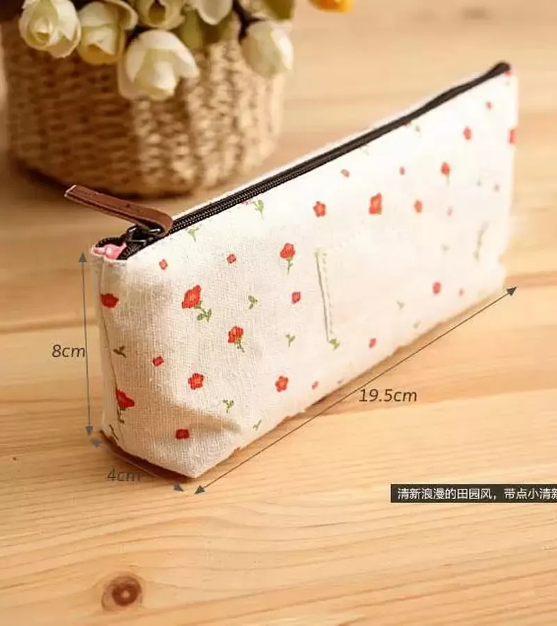 mix color mini cute Cosmetic bag coin purses flowers floral canvas key clutch bags wallet coin purse 033