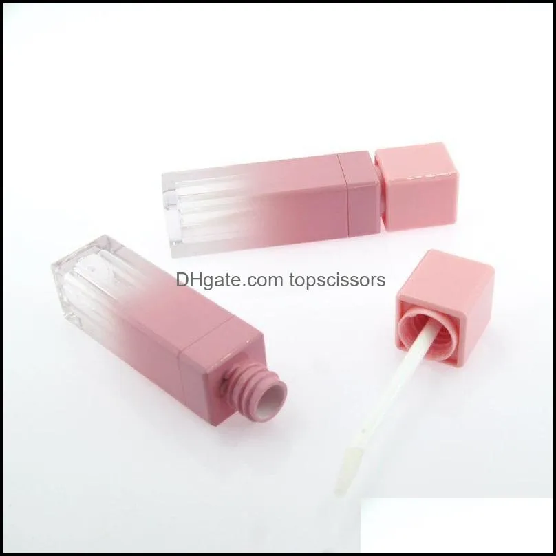 10ml Pink Gradient lip gloss tubes,Empty lip balm bottle, Lipstick Cosmetic packing container Fast Shipping F3252