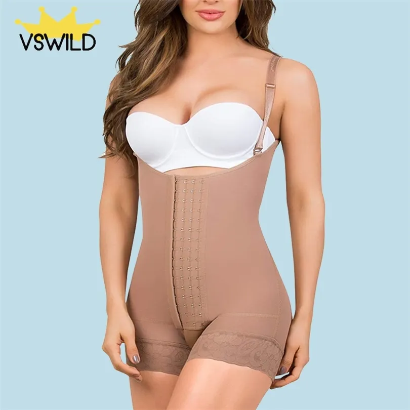 Shapewear Women Tummy Control Slimming Body Shaper Postpartum Strap Colombian Girdles Butt Lift Faja Lingerie Women's binders 220513