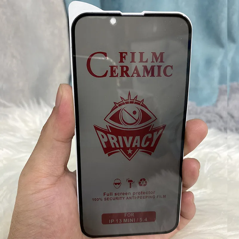 Protecteur d'écran mat pour Xiaomi Redmi Note 12 Explorer 11 Pro 11T 11S 11E 10 10A 10C 10S 10T Privacy Ceramics Anti Spy Glare Full Cover Curved Premium Film Guard Shield
