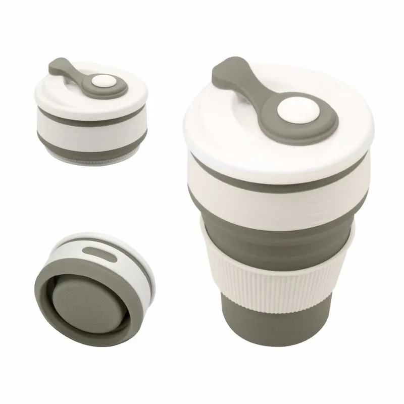 Tazze da caffè Tazze da viaggio pieghevoli in silicone Tazze d'acqua pieghevoli BPA FREE Articoli per bevande per uso alimentare Tazza da tè 220617