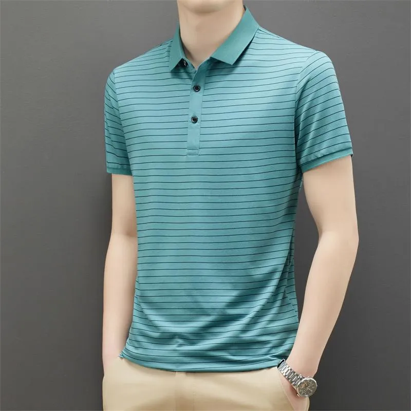 Polo da uomo High End Camicia maschile Designer Logo Luxury Cool Magliette per uomo Top Soft Manica corta Summer Business Top ClassicMen's Men's Men's