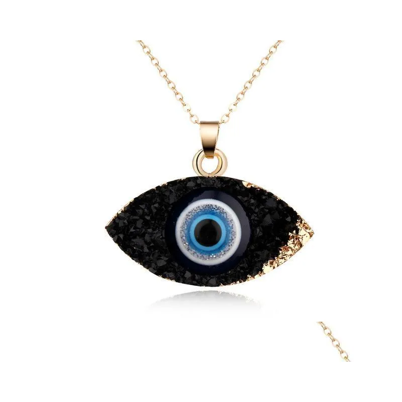 fashion jewelry turkish symbol evil eye pendant necklace blue eyes plastic resin beads necklaces