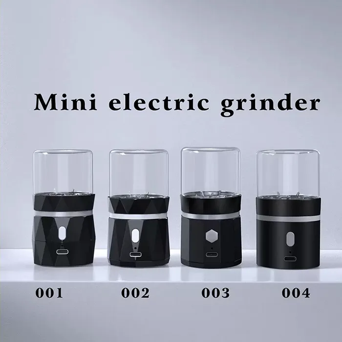 Mini Electric Tobacco Grinder Crusher Smoking Accessories 400mAh Battery Rechargeable Dry Herb Metal Handheld Chopper With USB Cable ReChargerable Original LTQ