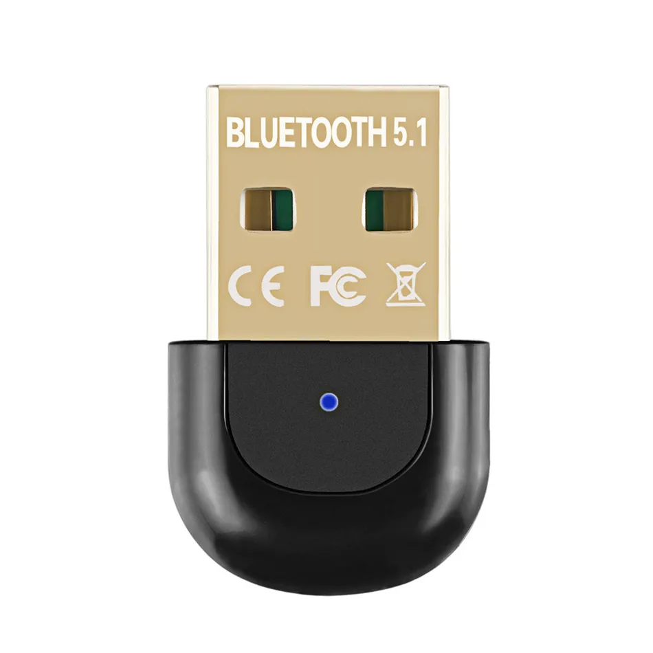 USB Bluetooth 5.1 адаптер -ключа Bluetooth -передатчики бесплатный диск для компьютерного компьютера ноутбука