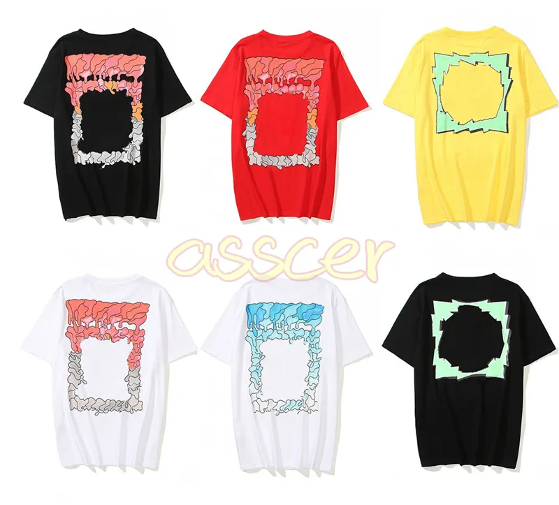 Camisetas masculinas femininas da moda camisetas de manga curta estampadas para casais hip hop tops de algodão tamanho S-XL