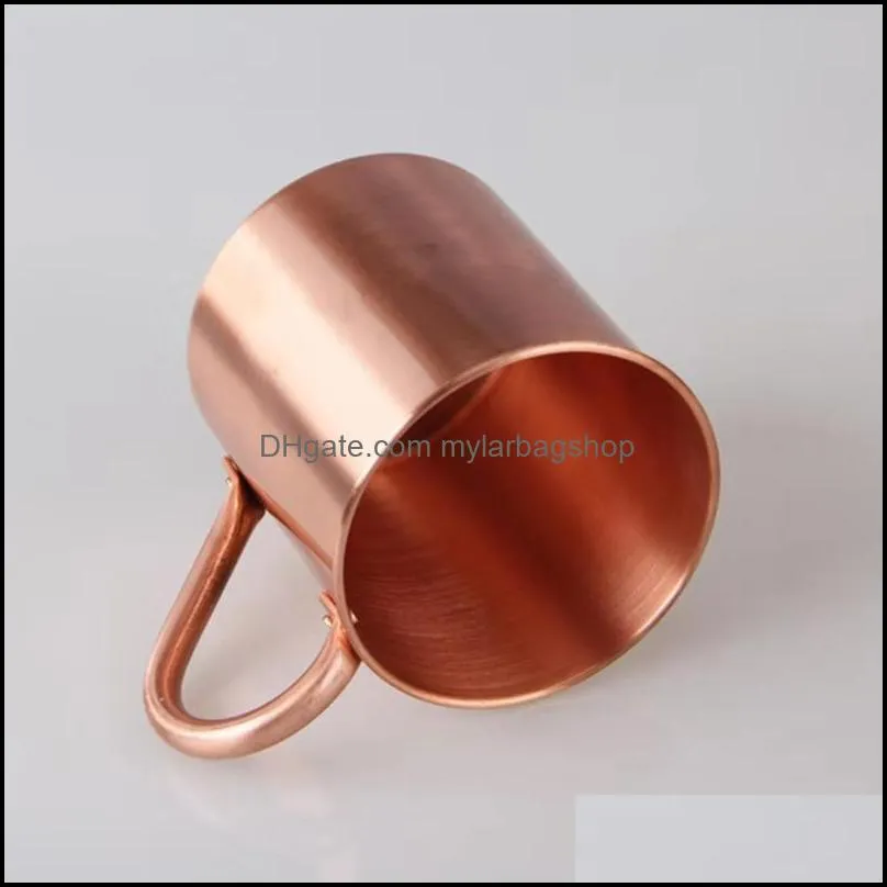 mugs 16oz pure copper mug creative coppery handcrafted durable moscow mule coffee for bar drinkwares party kitchen