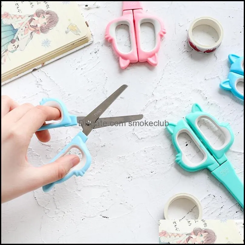 Cute Craft Paper Portable Utility Scrapbook Kids Safety Mini Scissors School Office Supplies