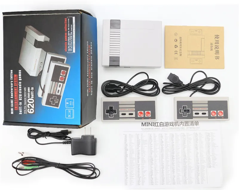 Mini TV peut stocker 620 jeux console costume nostalgique hôte vidéo portable pour consoles de jeu NES avec boîte de vente au détail DHL